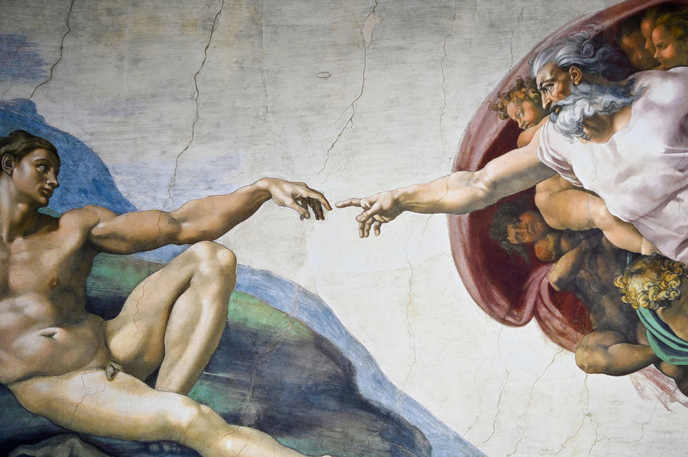 Creation of Adam by Michelangelo